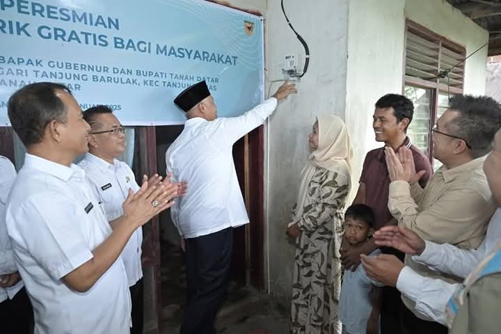 Listrik Gratis Untuk Masyarakat Sumbar, Mahyeldi: Menuju Keluarga Sejahtera